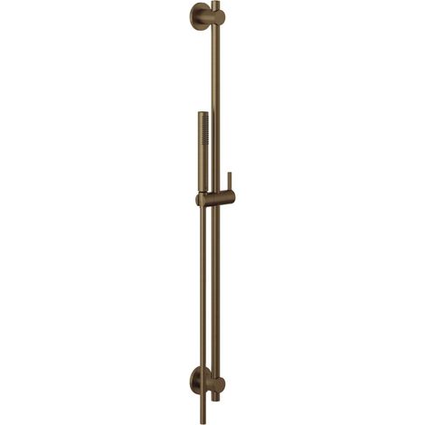 Kludi Nova Fonte - Set doccetta, asta saliscendi e flessibile, bronzo spazzolato 20840N1-15 (1/2)
