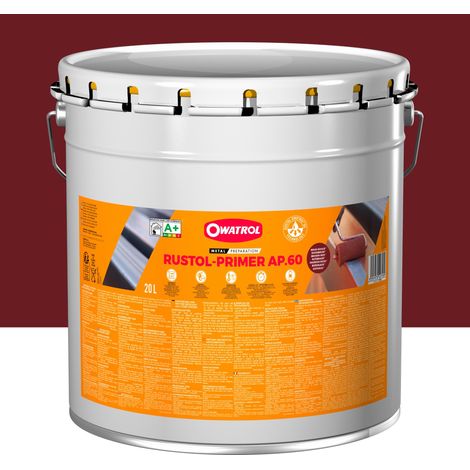 Owatrol-RUSTOL® PRIMER AP 60-Primaire et finition mat antirouille-Brun-Rouge (ow8) 20 litres