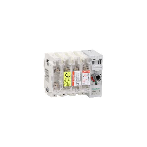 TeSys GS - interrupteur sectionneur fusible - 4P - 50A - 14x51 mm - GS2F4 (1/2)