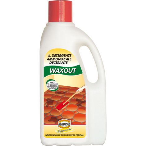 WAXOUT DETERGENTE DECERANTE AMMONIACALE 1LT PER PAVIMENTI COTTO PIETRA Madras