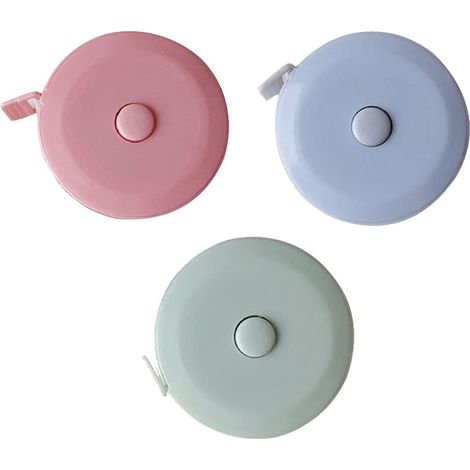 3 Piece Tape Measure, 150cm/59in Retractable Body Tape Measure Customized Tape Measure for Measuring Length, Chest, Waist, etc (1/5)