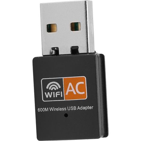 Adaptateur WiFi Double Bande AC600 USB 2.0, Carte Réseau Externe Mini 5G/2.4G pour PC et Ordinateur Portable (1/5)