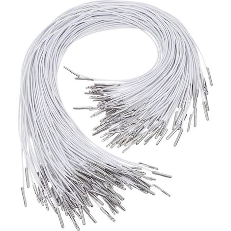 150pièces De Chapeau Élastiques Ronds avec Extrémités Métalliques Bande Élastique à Boucle pour Masques Chapeaux De Fête Badges Et Projets Décoratifs (1/5)
