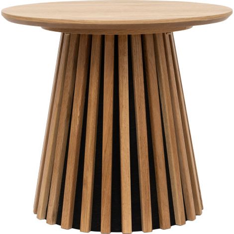 KAIRN-Table d'appoint chêne ø50 cm (1/3)