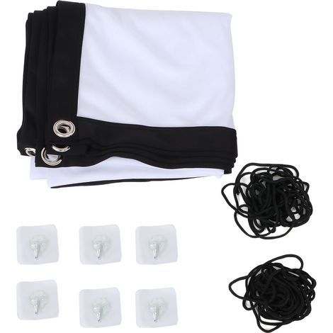 Projektionsleinwand – 60 Zoll – 16:9-Bildformat – Dickes Polyester – Knitterfrei – Faltbar – Für Zuhause, Büro, Klassenzimmer – 1 Stück (1/5)
