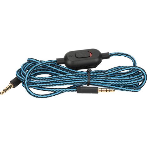 Casque Gaming avec Câble Tressé, Contrôle du Volume et Interrupteur Muet pour Logitech G Pro, G Pro X, G433, G233, Bleu