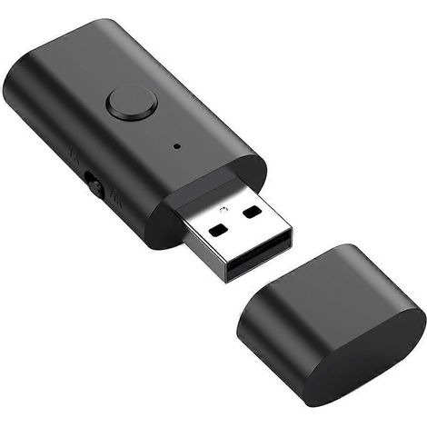 Adaptateur Bluetooth USB combiné émetteur-récepteur Bluetooth 5.3, adaptateur USB sans fil auxiliaire 3,5 mm, compatible avec les systèmes audio domestiques PC. (1/5)