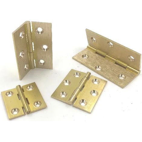 CERNIERA IN OTTONE FRESATA PIANA ORO SATINATO  MM. 40X35 ORO SATINATO (1/2)