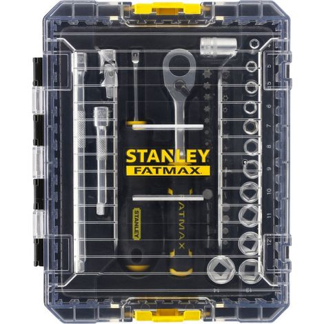 STAKBOX M SCATOLA PRESE - ¼'' STANLEY SET 48 PZ - FATMAX - FMMT98101-0 (1/5)