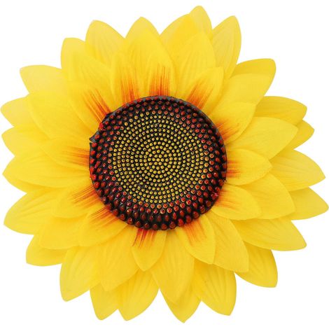 Künstliche Sonnenblumenköpfe, künstliche Simulationsblumenköpfe für Heimpartys, Hochzeitstortendekoration (Z).