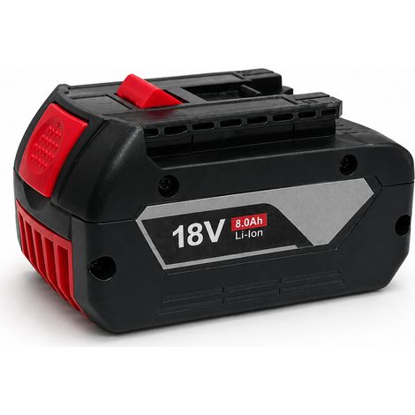 18V 8,0Ah Ersatzakku für Bosch Professional Li-Ion Akku mit LED (1/5)