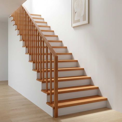 vidaXL Marches d'escalier 16 pièces 110 x 30 x 2 cm Marron Clair (1/5)