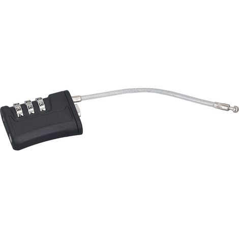 Cadenas à combinaison TSA à 3 chiffres réinitialisable pour bagages, bureau, salle de sport, casier, valise, noir (1/5)
