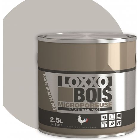 Loxxo Peinture Bois Glycéro Microporeuse - Haute Résistance - Intérieur & Extérieur Conditionnement: 2,5L - Couleur: TELEGRIS 4