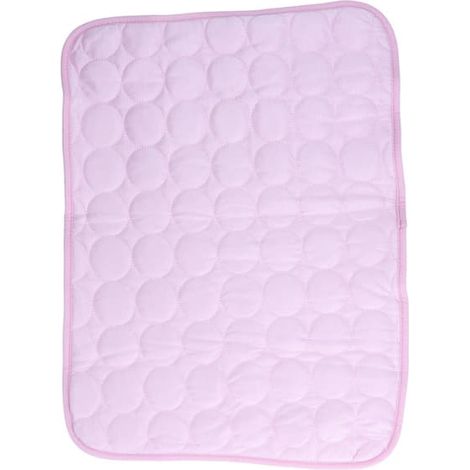 Tapis rafraîchissant pour animaux de compagnie, couverture auto-rafraîchissante respirante et pliable pour chiens et chats de petite et moyenne taille, rose M (60 x 50 cm) (1/5)
