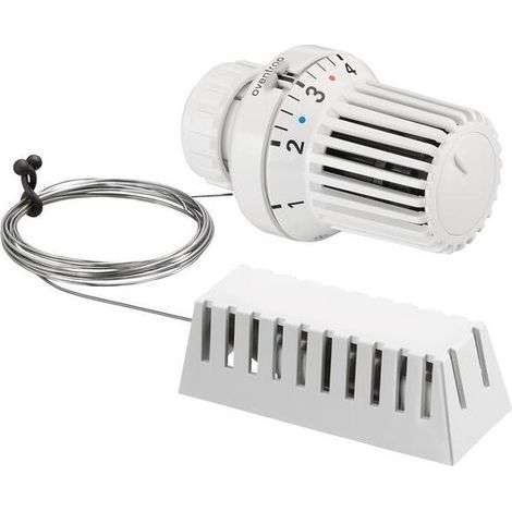 Oventrop Uni XD Thermostat 7-28 Grad C, Skala 0-5 mit Nullstellung, Fernfühler 2m, Weiß (1/4)
