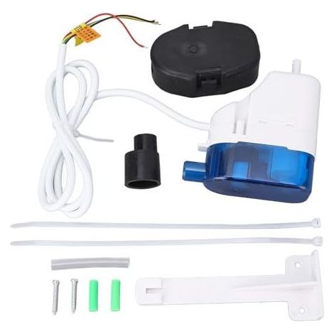 Pompe d'évacuation des condensats, 24 L/h, moteur 5 W, hauteur de refoulement 10 m, capacité du réservoir 70 ml, fonctionnement silencieux, 10 kW (1/5)