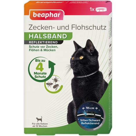 Beaphar Zecken- und Flohschutz Halsband reflektierend für Katzen - 35 cm (1/4)