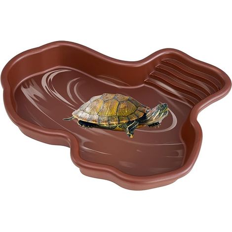 Bac de Bain pour Reptiles, Grand Bol d'eau pour Reptiles 31 25 5cm, Grande Écuelle à Eau pour Reptiles, Bassin de Bain pour Reptiles pour Tortues, Dragons Barbus, Lézards et Geckos (1/4)
