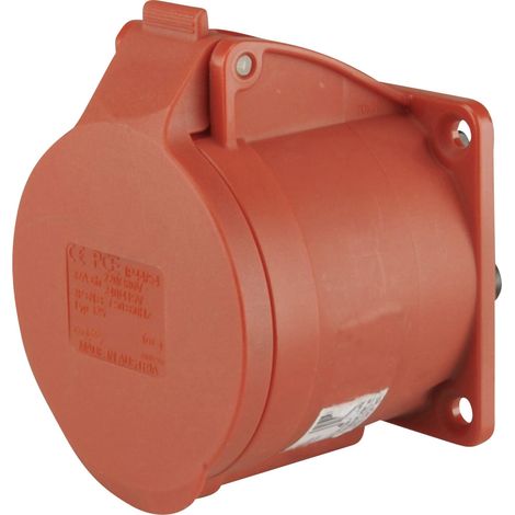 PCE CEE-Anbaudose 5-polig 32A rot Adapterstecker
