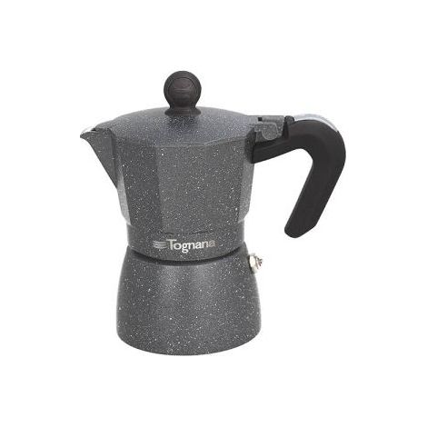 TOGNANA Caffettiera Mythos 3 Tazze Grigio Marmorizzato (1/5)