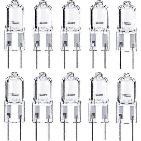 Ampoules halogènes GY6.35 35 W 12 V à intensité variable pour éclairage paysager sous armoire, paquet de 10 (1/5)