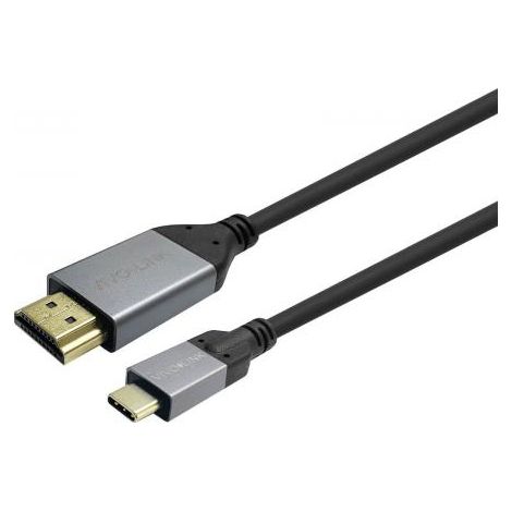 Cavo adattatore Vivolink PROUSBCHDMIMM1 da USB C a HDMI, colore nero.
