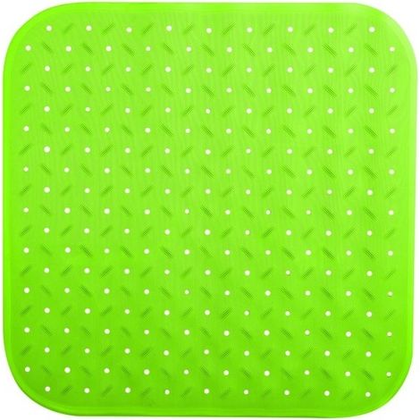 Tapis Fond de douche antidérapant Caoutchouc CLASS 54x54cm Pistache MSV