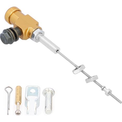 Hydraulischer Kupplungsgeberzylinder aus Aluminiumlegierung, M10x1,25 mm Bremspumpenstange für Motorrad, Quad und Dirtbike – goldfarben (1/5)
