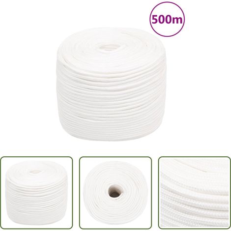Segelbootseil - Bootsseil Weiß 10 mm 500 m Polypropylen (1/5)