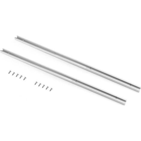 T Track Miter Track, 2pcs T Slot Mitre Track, Aluminium T Tracks, T alliage d'aluminium, T rail onglets rainure (1/4)