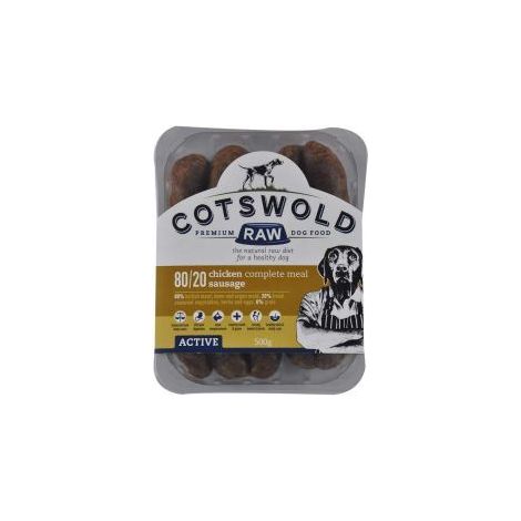 Cotswold Raw Active Sausage Chicken - 500g - 383871