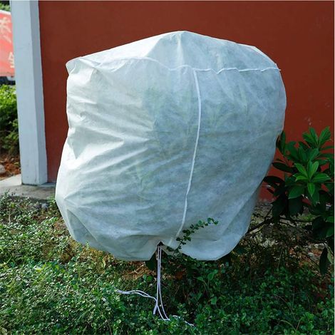 Protection hivernale pour plantes, grand sac de protection contre le gel pour plantes en pot, respirant, résistant aux déchirures, réutilisable, sac (1/5)