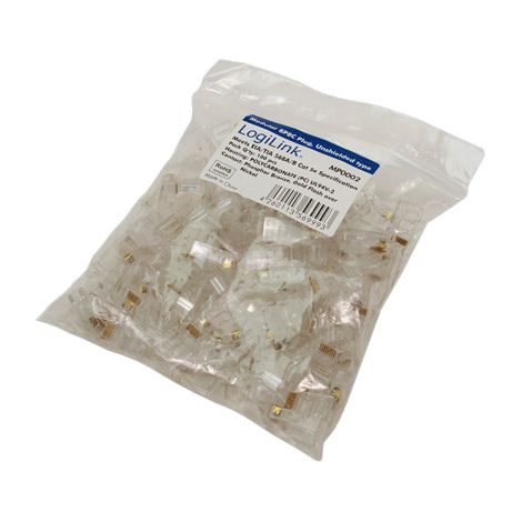 Conector RJ45 CAT5 LogiLink MP0002, 100 unidades