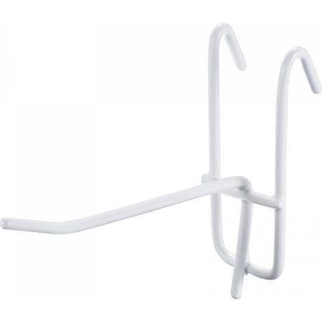 Lot de 10 crochets muraux rangement pour garage, cm, blanc.