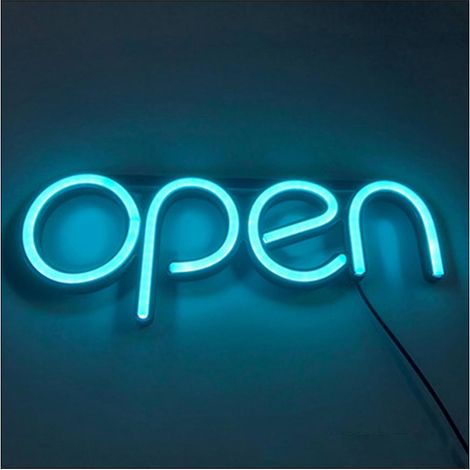 LED-Neon-Leuchtreklame „OPEN“ für Bars, Clubs, KTVs, Wanddekoration und gewerbliche Beleuchtung