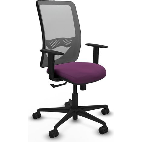 Chaise de bureau piqueras y crespo Zulema noir mousse découpée (1/2)