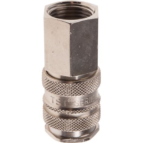 Raccord rapide pneumatique RS PRO, Filetage vers Femelle G 1/2 Femelle 1/2pouces en Laiton ( Prix pour 1 ) (1/2)