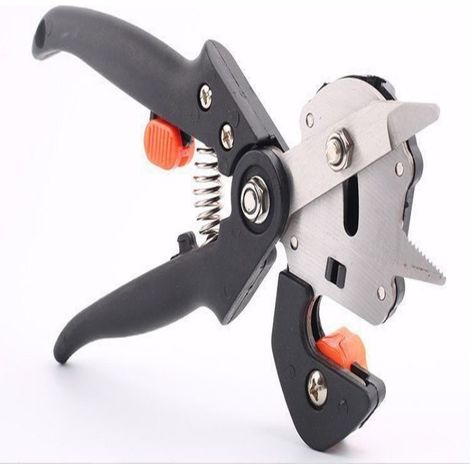 Pistolet à greffer professionnel avec 3 lames interchangeables, outil de greffage pour arbres fruitiers, vignes et arbustes, sécateur de jardin (1/5)
