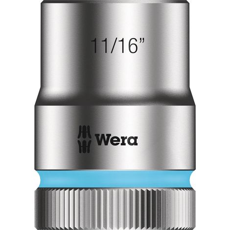 Wera, 8790 HMC Bussola per cricchetto Zyklop con attacco da 1/2", 11/16 pollice (1/3)