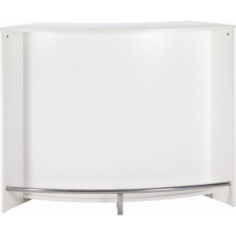 Comptoir de bar 2 portes blanc Snack 134cm (1/3)