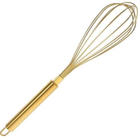 Whisk Hand Hand Tools Hand Egg Supply Manual Egg Cake Tools Kitchen Egg Mixer Gold Kitchen Beaters (26.55.5cm) (1/5)