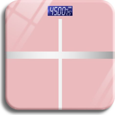 (Modèle rechargeable or rose, compatible avec les téléphones portables) Balance électronique, pèse-personne, pèse-personne domestique (1/5)
