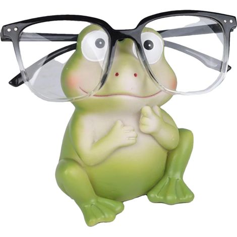 Brillenhalter Frosch Brillenständer Tierfigur Display grüne