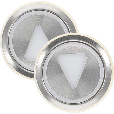 Bouton D'Alarme D'Ascenseur 2 Pièces Bouton De Sonnerie D'Avertissement Appel Ascenseur Pièce De Rechange Pour Remplacement Installation Facile 3.80 X 3.80 X 1.80 cm (1/5)