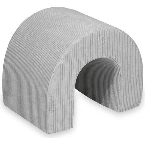 Tunnel de jeu en mousse, velours côtelé gris (1/5)