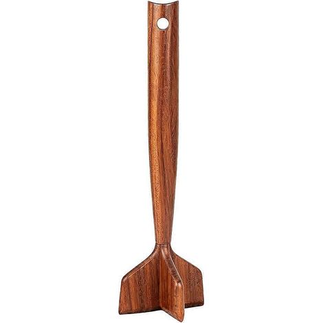 Presse viande hachée en bois, robuste hachoir à viande pour viande hachée, pour cuisson antiadhésive, pour bœuf, dinde (1/5)