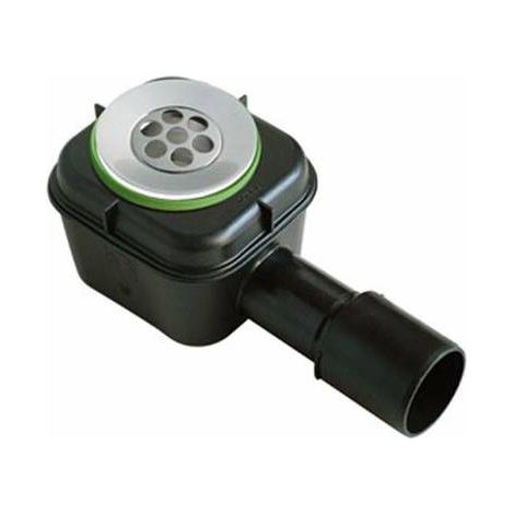 POZZETTO SIFONATO PVC MOD. "SPLASH" NERO PER PIATTI DOCCIA Misura: Flangia diam. 80
