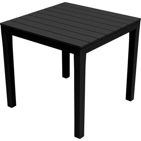 Table De Jardin Carree Couleur: Noir 78x78x72cm Modèle: Bali Ipae Progarden (1/2)