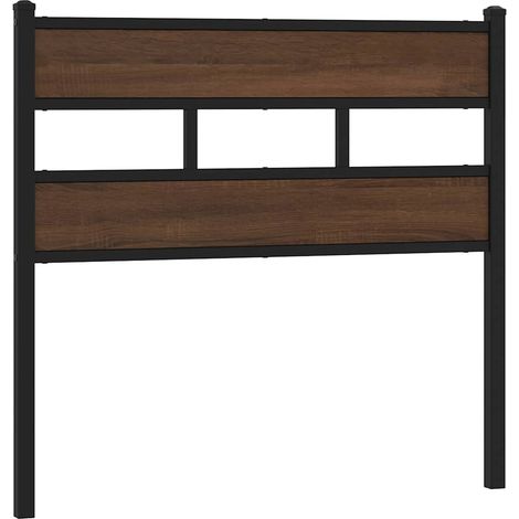 Maison Exclusive - Testiera di Ricambio Rovere Marrone 100 cm in Acciaio e Truciolato (1/5)